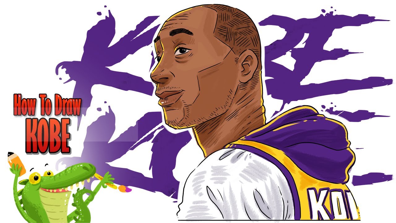 how to draw Kobe Bryant