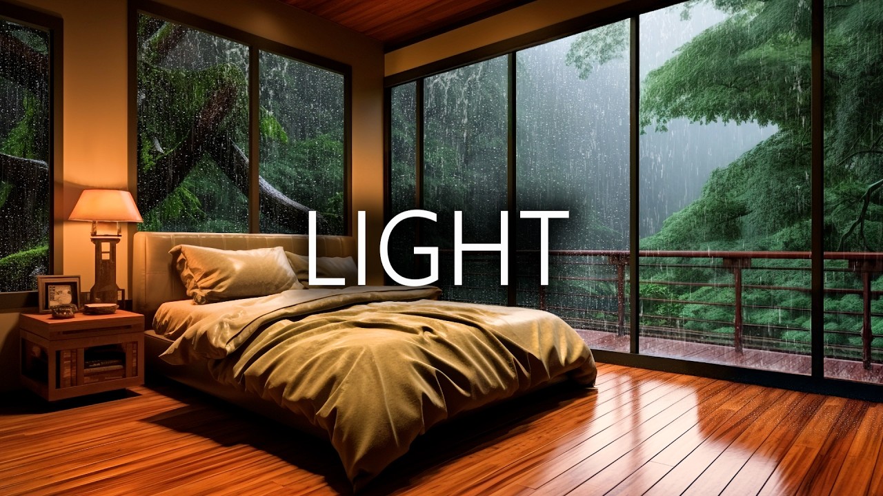 Soft Piano with Rain | Calm piano rain ambience for stress relief and peace | Healing