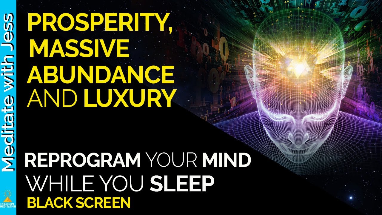 I AM Prosperous & Abundant Affirmations~WEALTH While You Sleep! Reprogram Your Mind~Black Screen