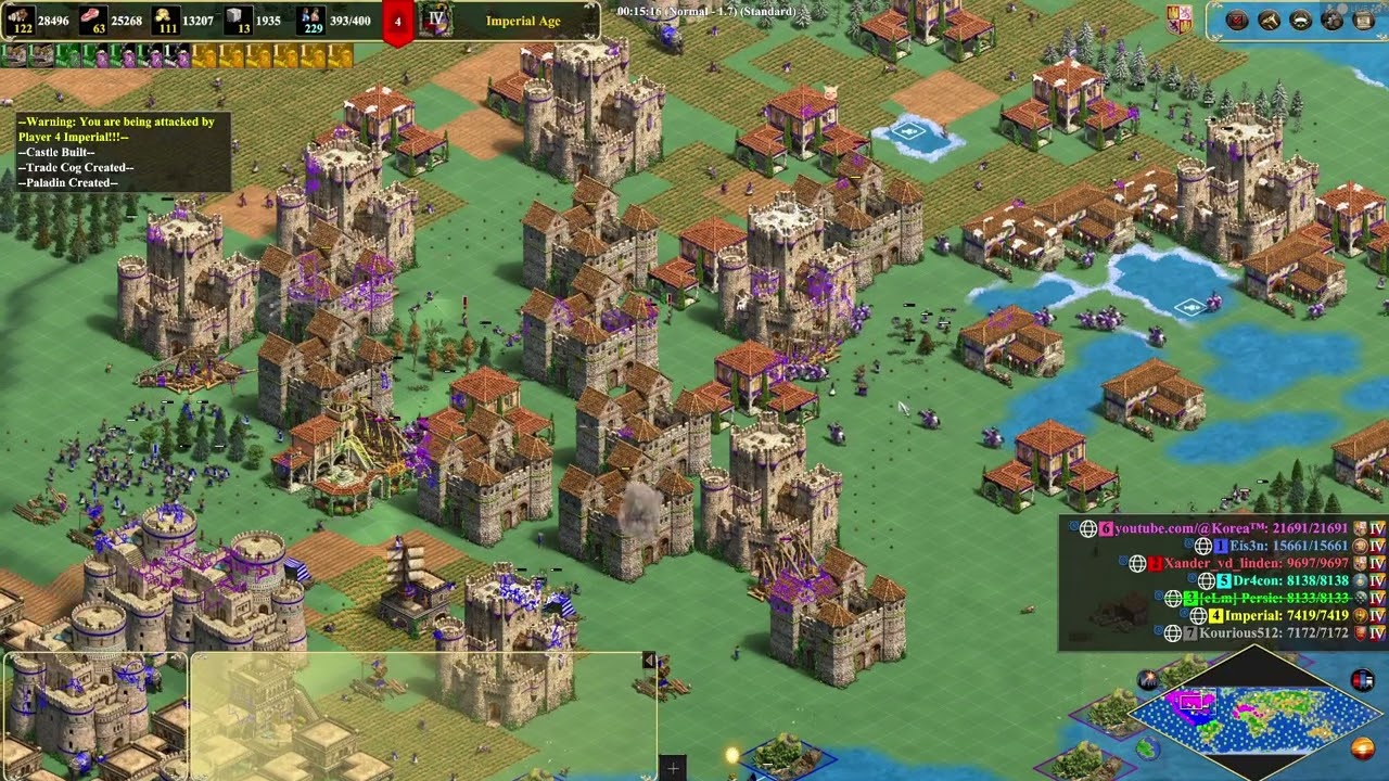 Aoe2DE - World Map DM Diplo What An Ending 30 Second Eisen