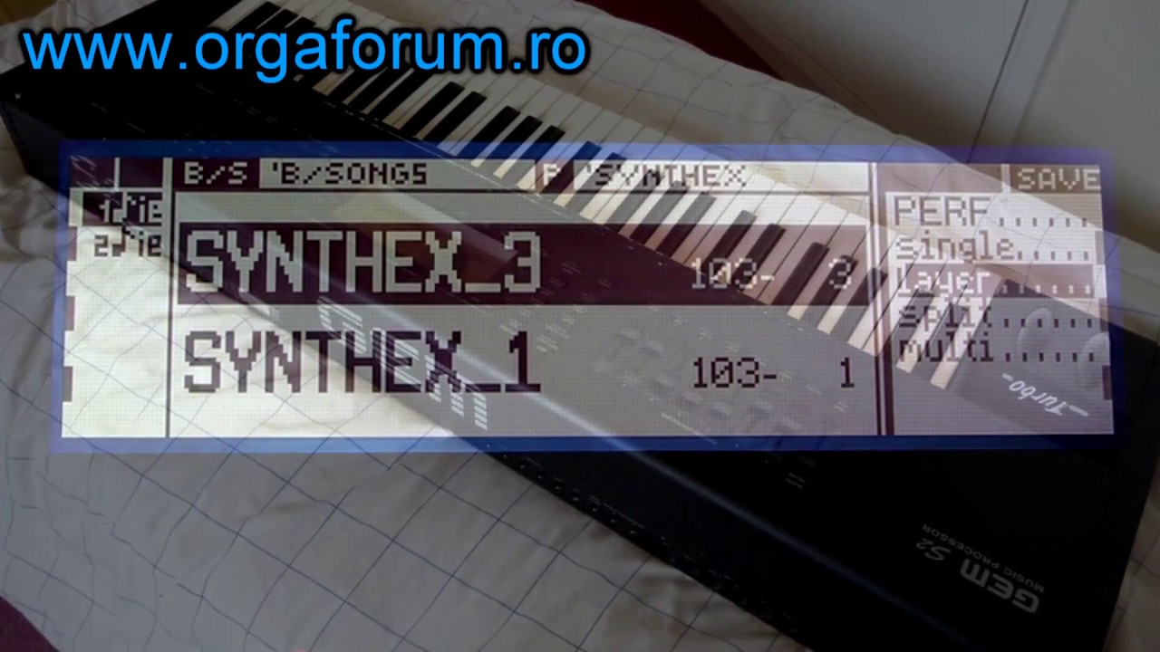 GEM S2 ( GENERALMUSIC ) DEMO