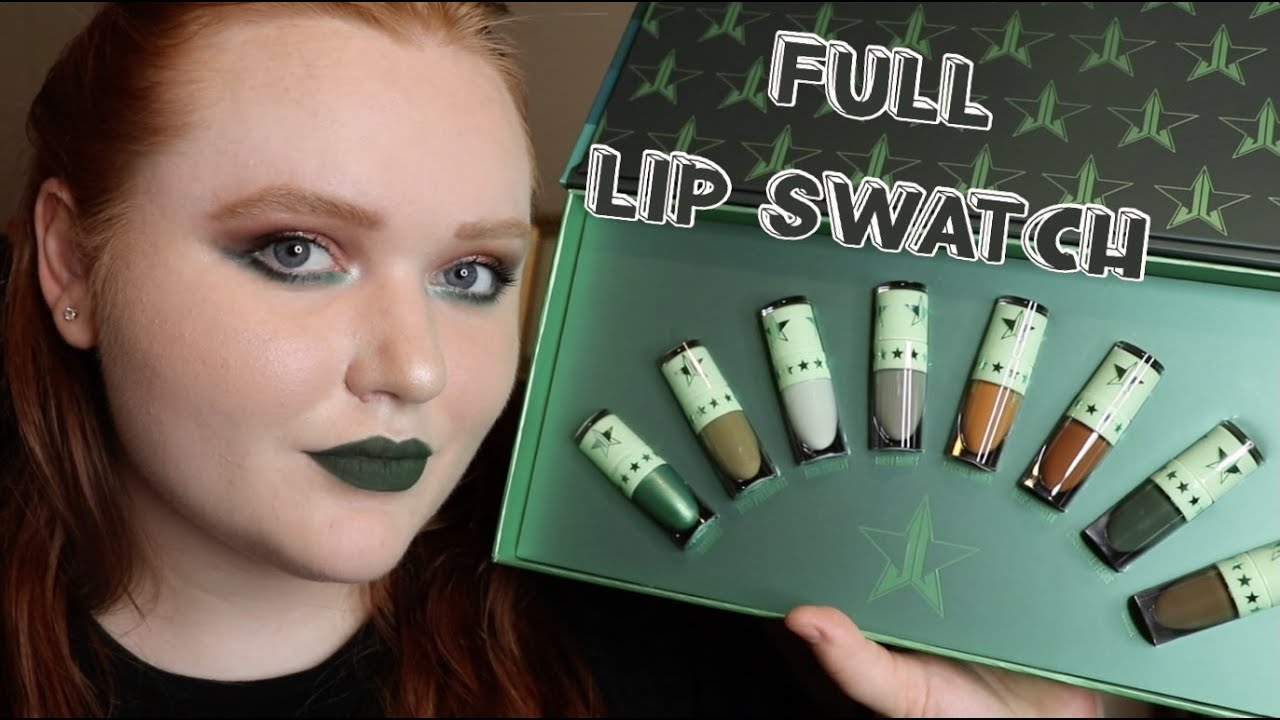 JSC Mini Green Velour Liquid Lipstick Set // Lip Swatches | AllyBrianne
