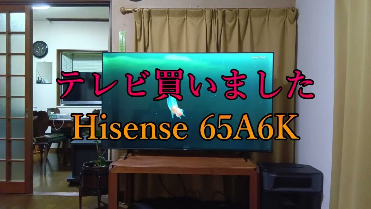 コストコでテレビ買って来ました - Hisense 65A6K