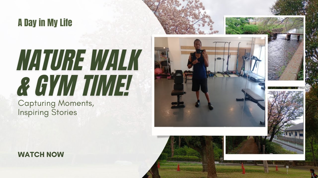 🌿 A Day at Social Residence Haijima – Nature Walk & Gym Time! 💪 🌿