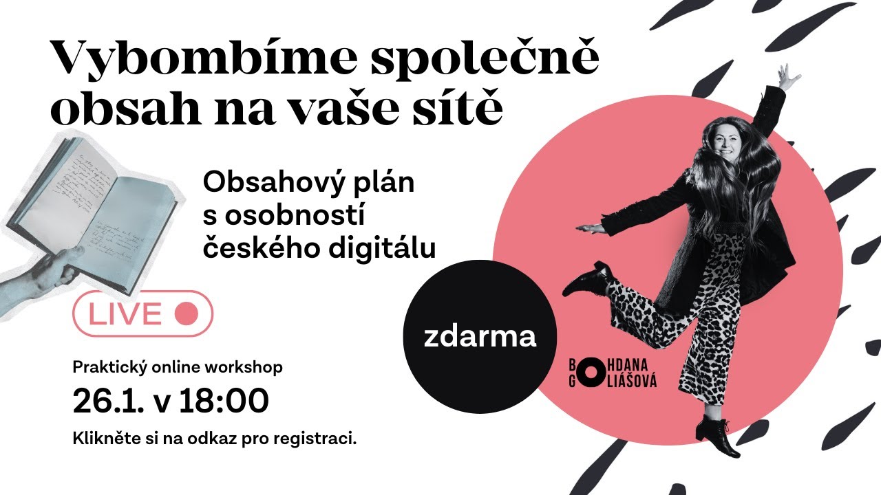 Vybombíme společně obsah na vaše sítě - Praktický online workshop