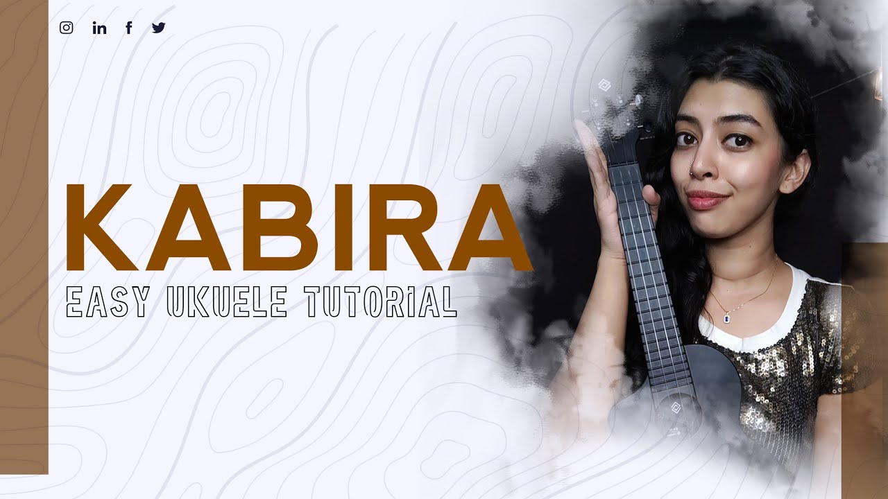 KABIRA (YJHD ) UKULELE TUTORIAL |  HINDI SONGS EASY  UKULELE TUTORIAL | ASWATHI MUSIC CAFE