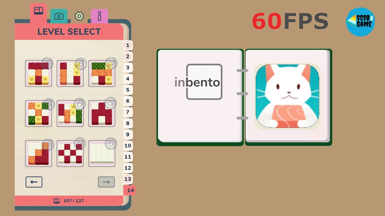 inbento: Chapter 14 - Level 14-1 To 14-9 , iOS/Android Walkthrough