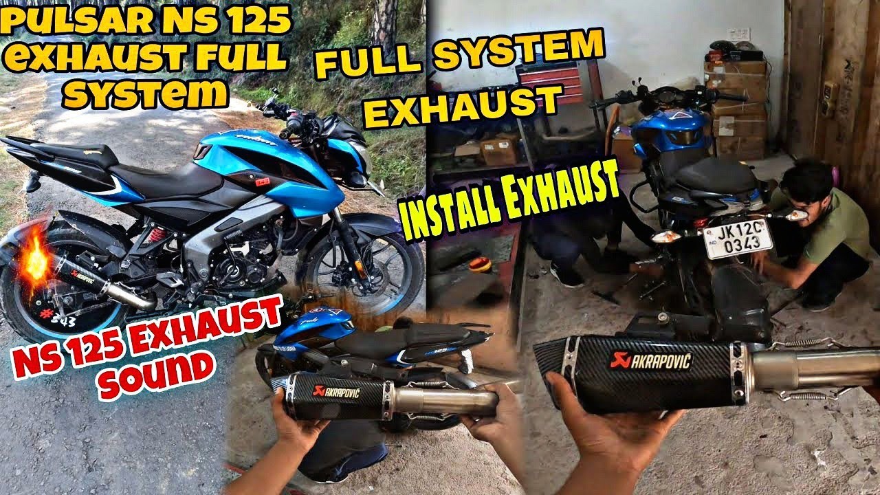 BEST EXHAUST FOR NS 125 | SUPER BIKE SOUND 🔥 | AKRAPOVIC EXHAUST SOUND ❤️