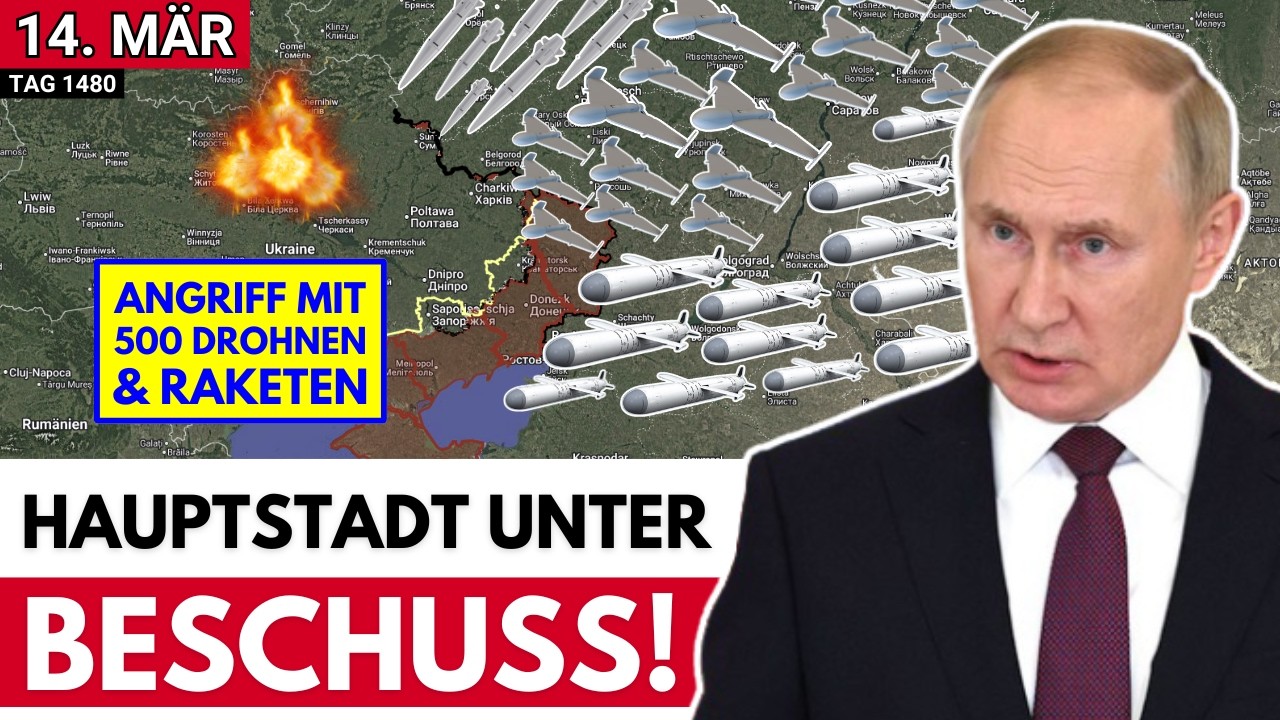 Massiver Luftangriff trifft Kiew schwer, Russen rücken bei Sumy vor, Kostyantyniwka im Fokus!