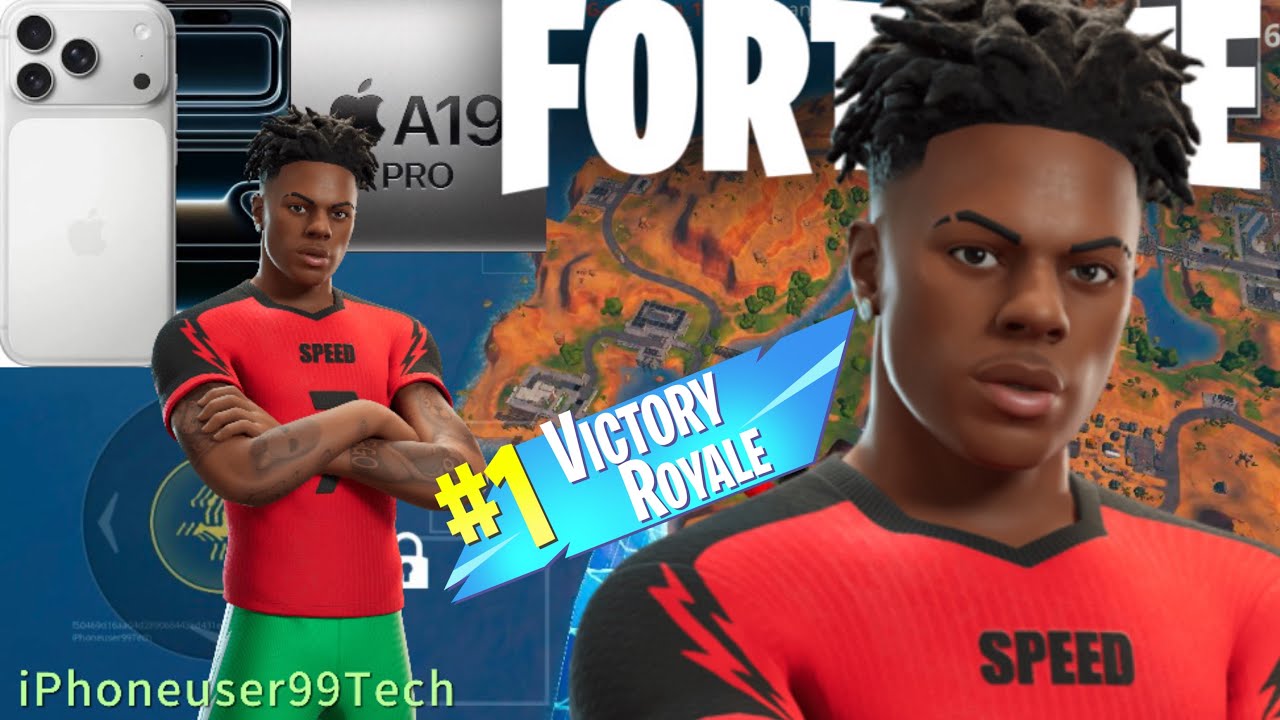 IShowSpeed Fortnite Skin Gameplay (iPhone 17 Pro) *HIGH KILL AND VICTORY*