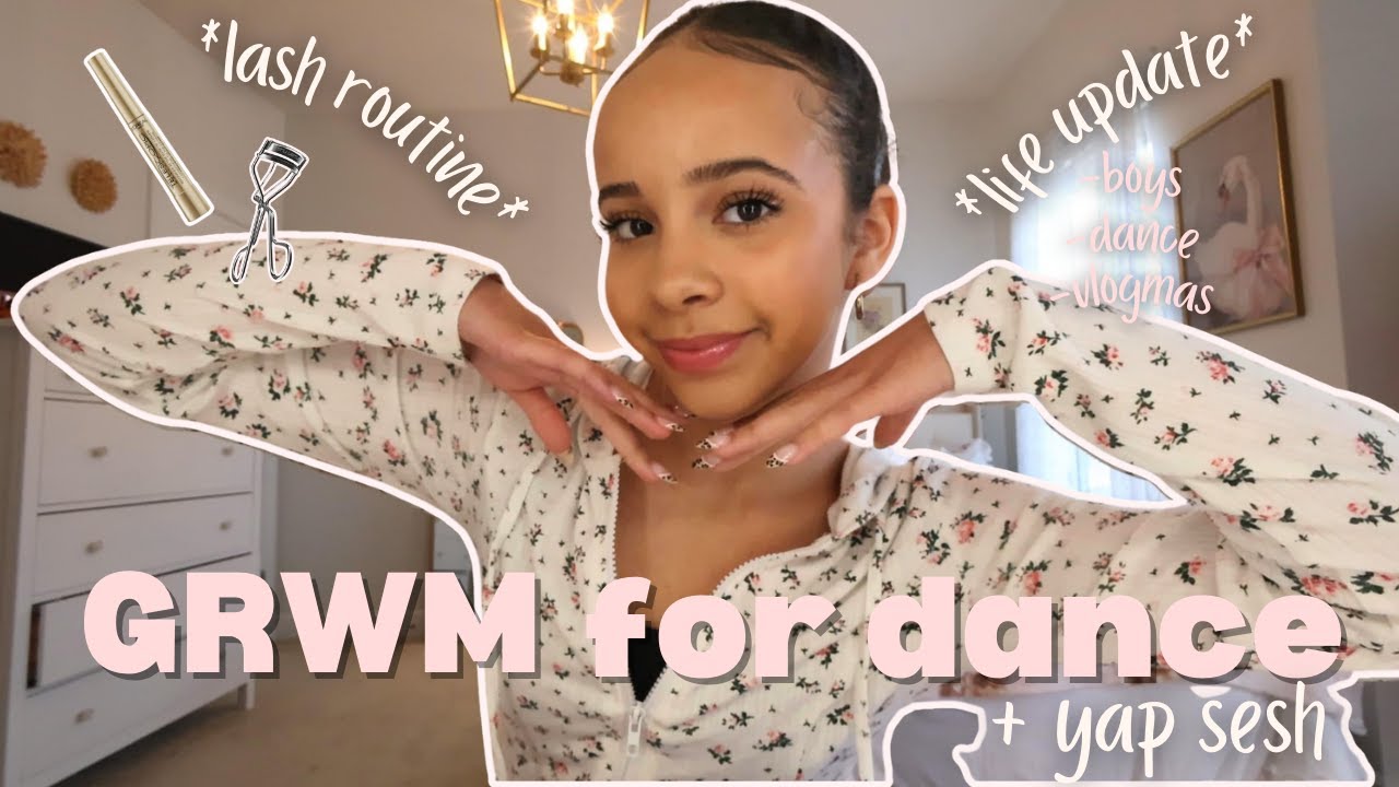 GRWM for dance like we're on facetime | *lash routine* *yap sesh* *makeup routine* *life updates*