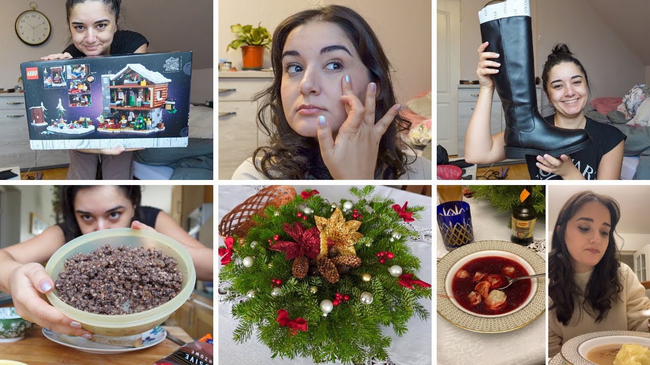 VLOG | Polonya'da Noel Yemeği, Aldığım ve Verdiğim Hediye, Detaylı Makyajım