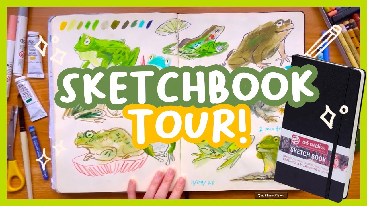A4 Sketchbook Tour! Royal Talens Art Creations flip through 🎨