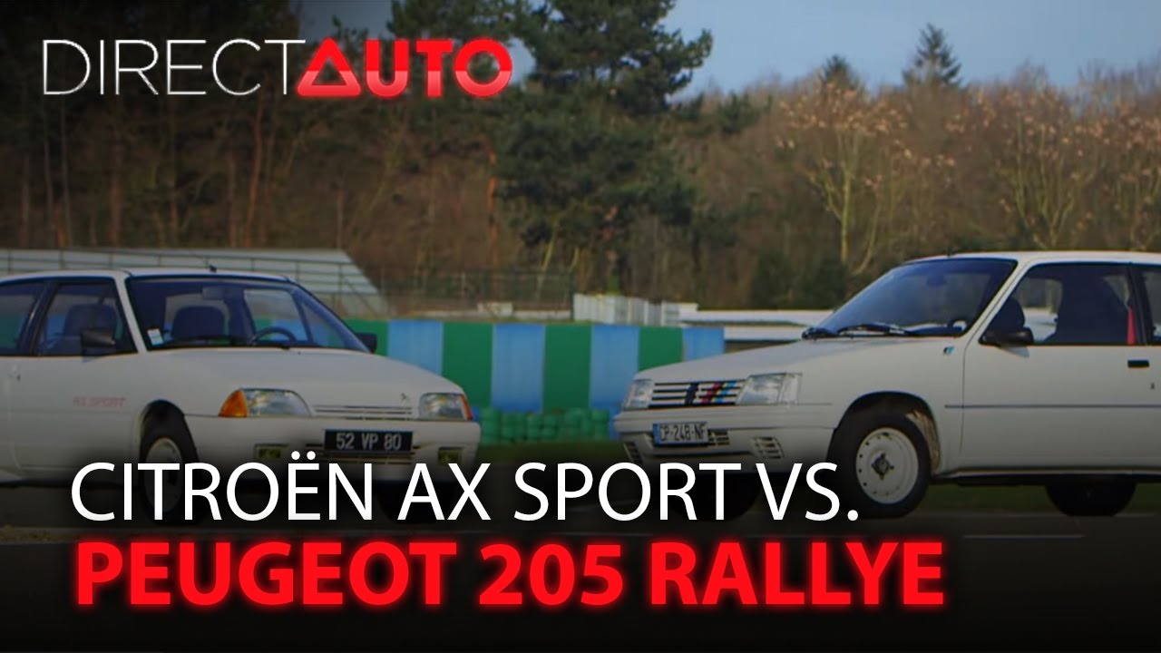CITROÊN AX SPORT vs PEUGEOT 205 RALLYE  : On refait le match !
