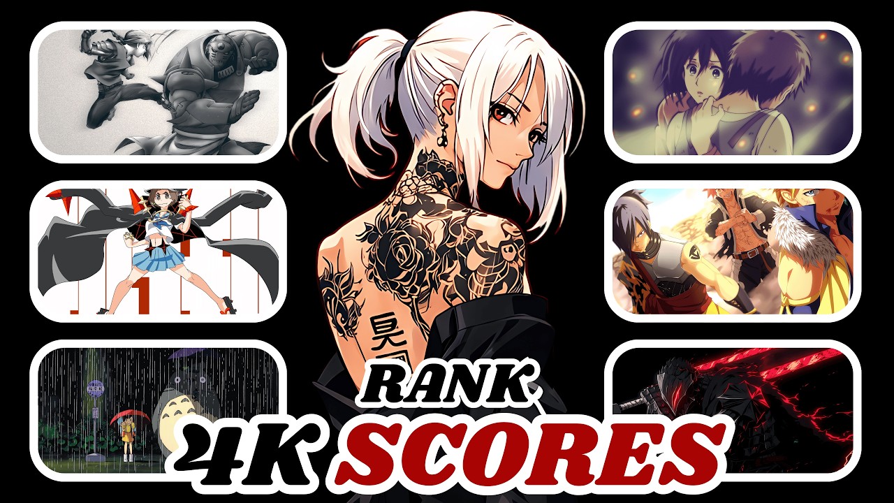 4K - RANK THE ANIME SONGS WITHOUT KNOWING THE NEXT ONE!!
