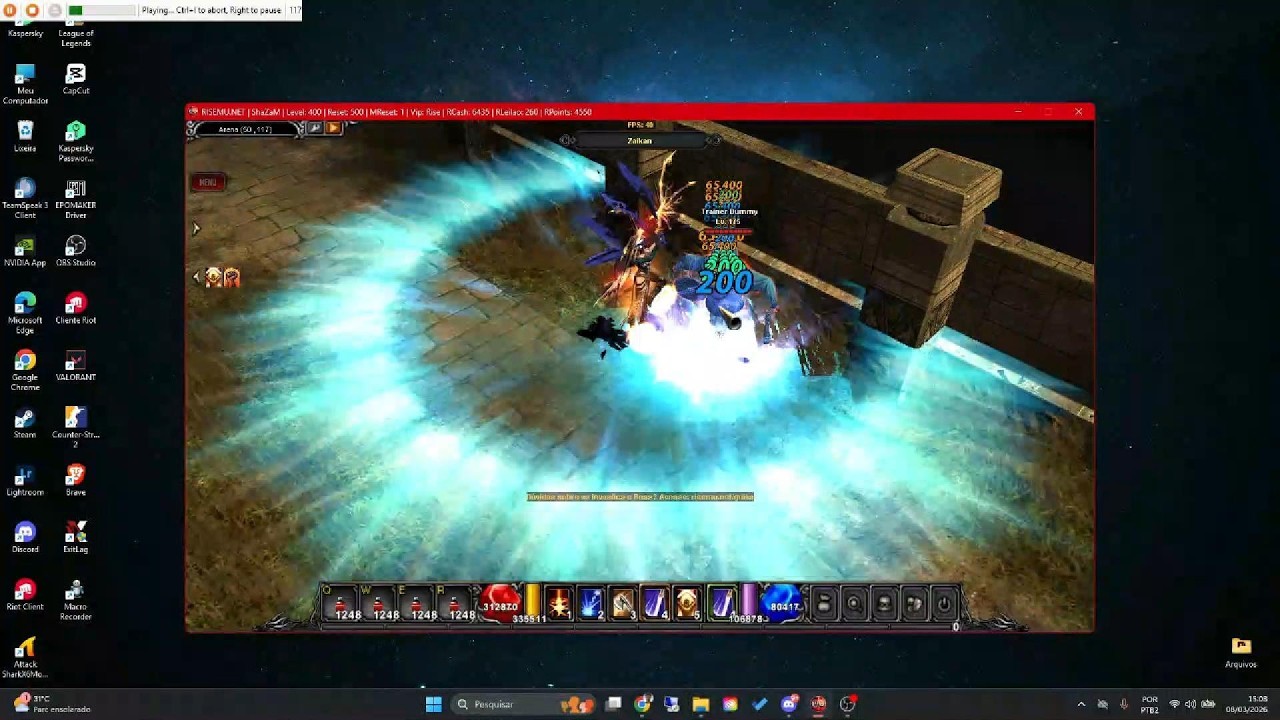 Como Configurar Macro Auto Combo no Mu Online - RISEMU.NET Season 4