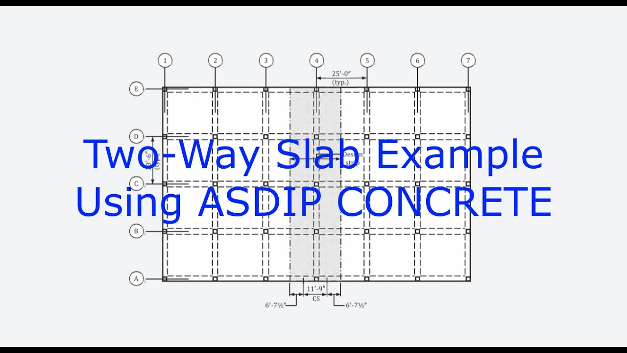 Two-Way Slab Example Using ASDIP CONCRETE