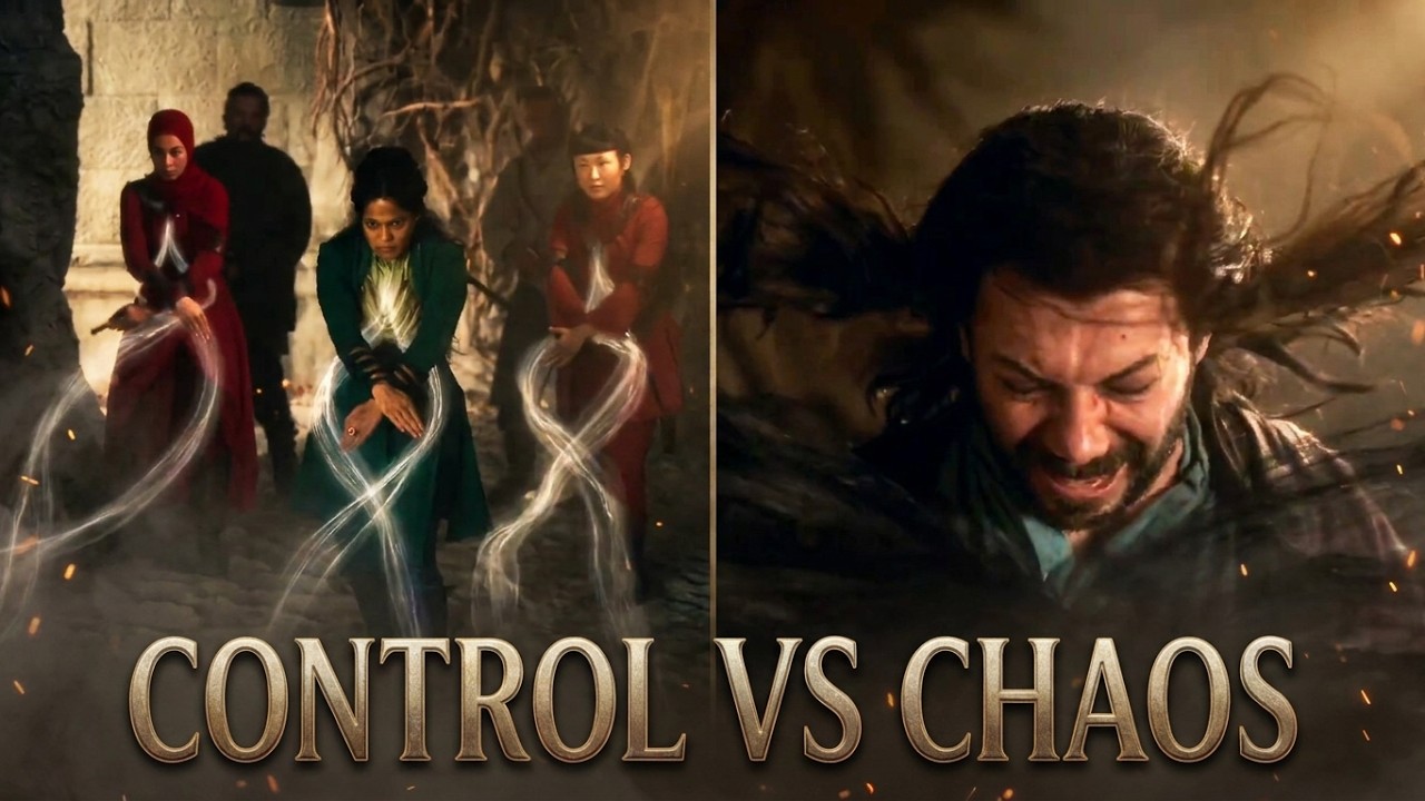 The Aes Sedai channel through Liandrin Sedai to control the false dragon - The Wheel of Time S01E04