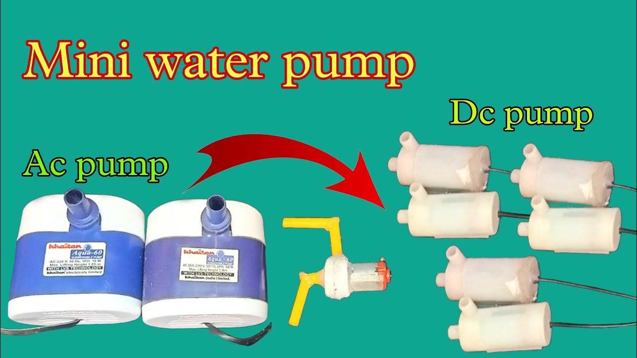 Best Mini water pump Dc vs Ac || Best Submersible Water Pump || 12volt DC high pressure water pump