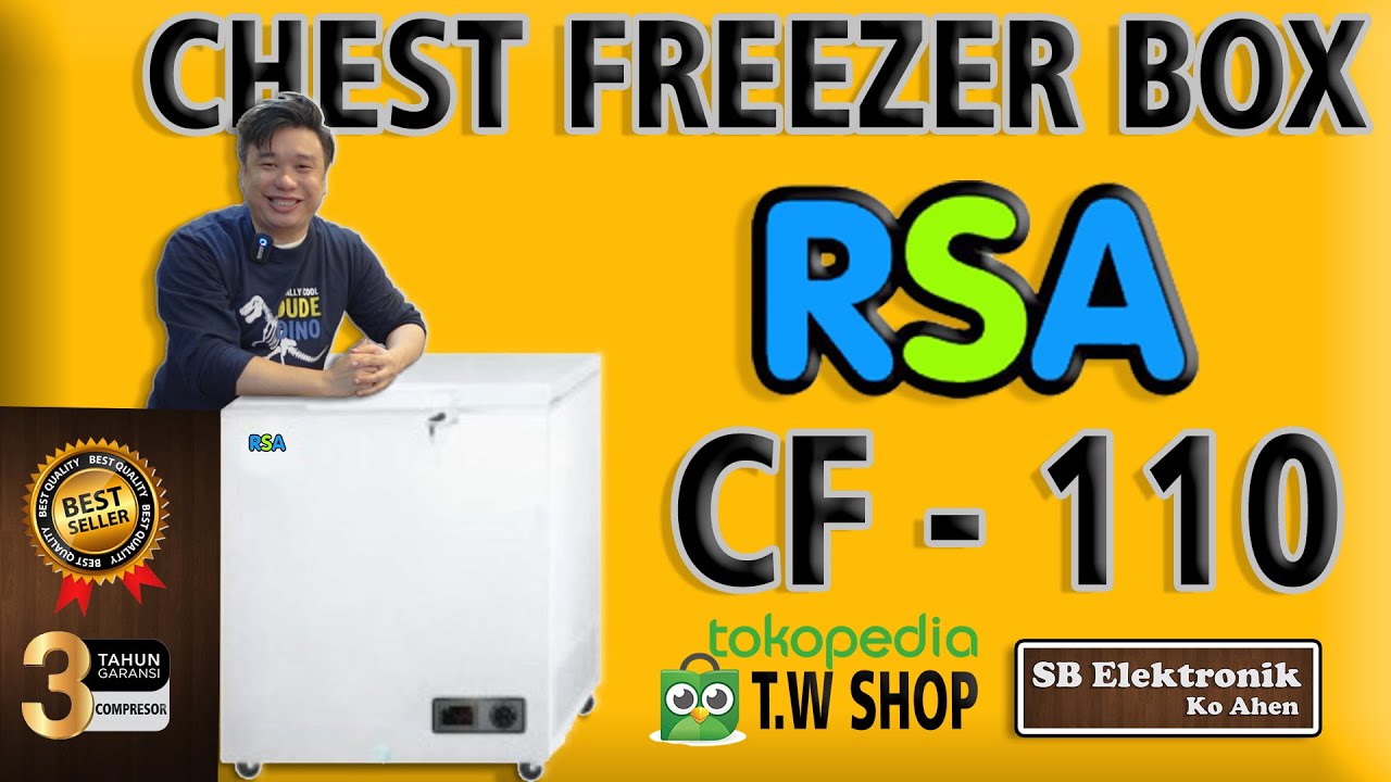 RSA CHEST FREEZER BOX CF-110 Dinginya Pas Banget || Elektronik Murah Tanggerang,Bogor