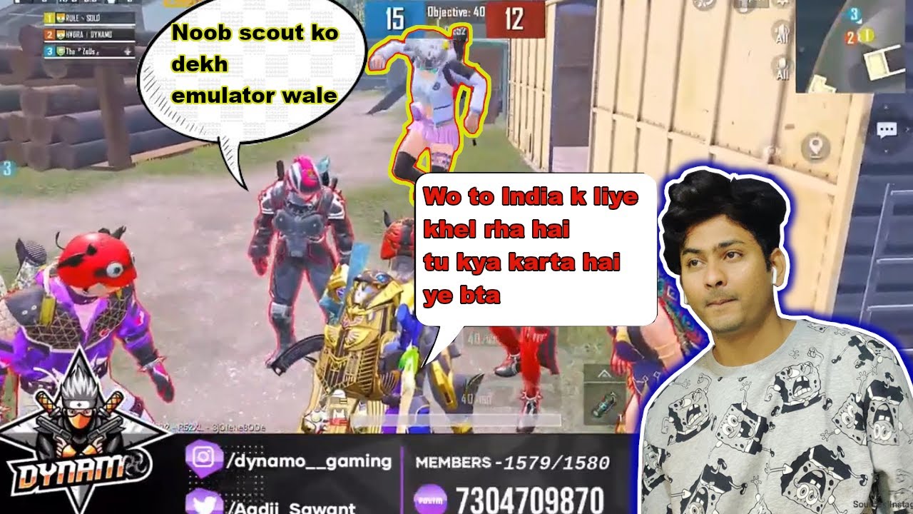 Random called Dynamo a noob emulator player, Dynamo got emotional