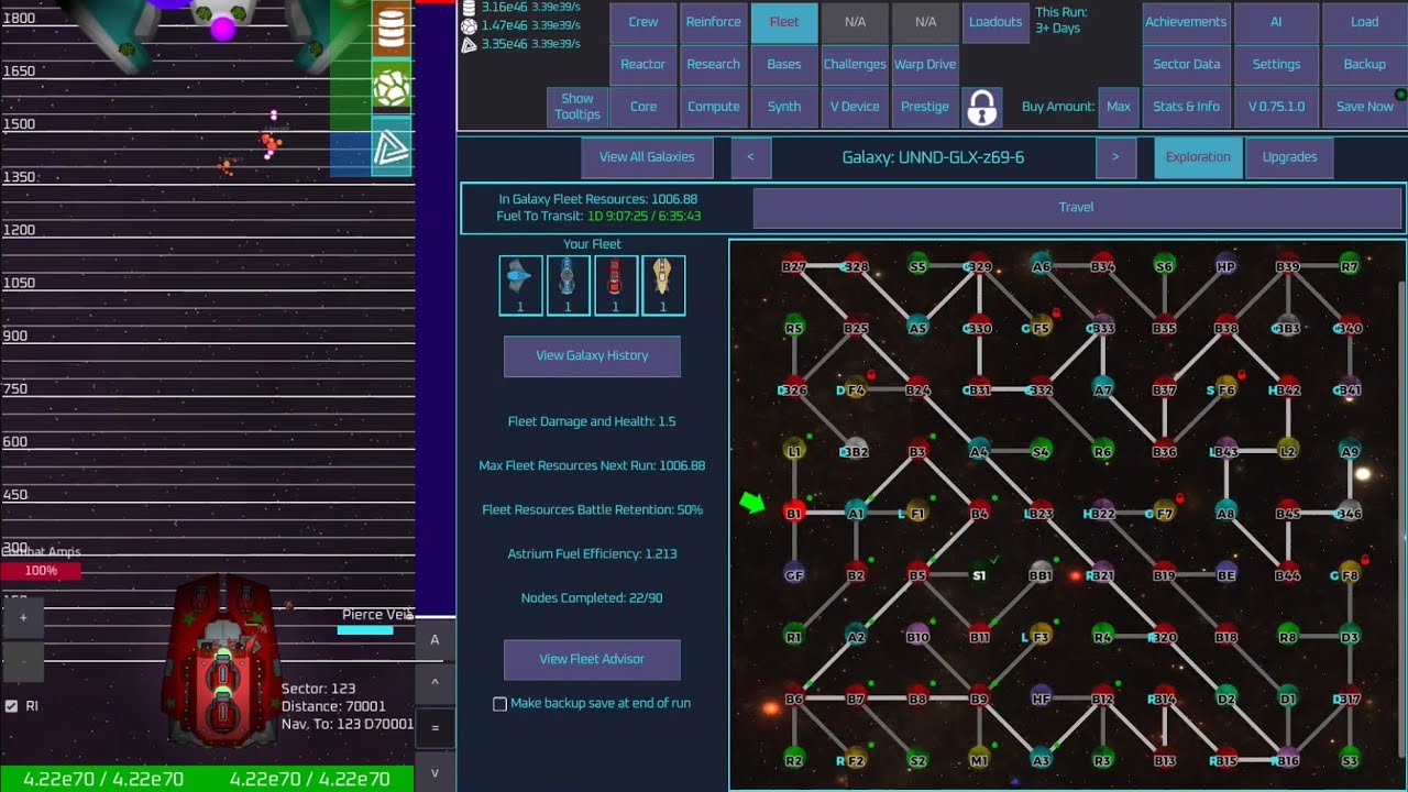 Unname Space Idle. Fleet Galaxy 6: z69. (Part 1) (Fleet Support, B10, BB1. FFR 50%)