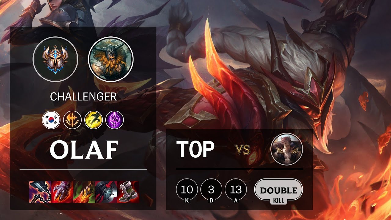 Olaf Top vs Sett - KR Challenger Patch 11.21