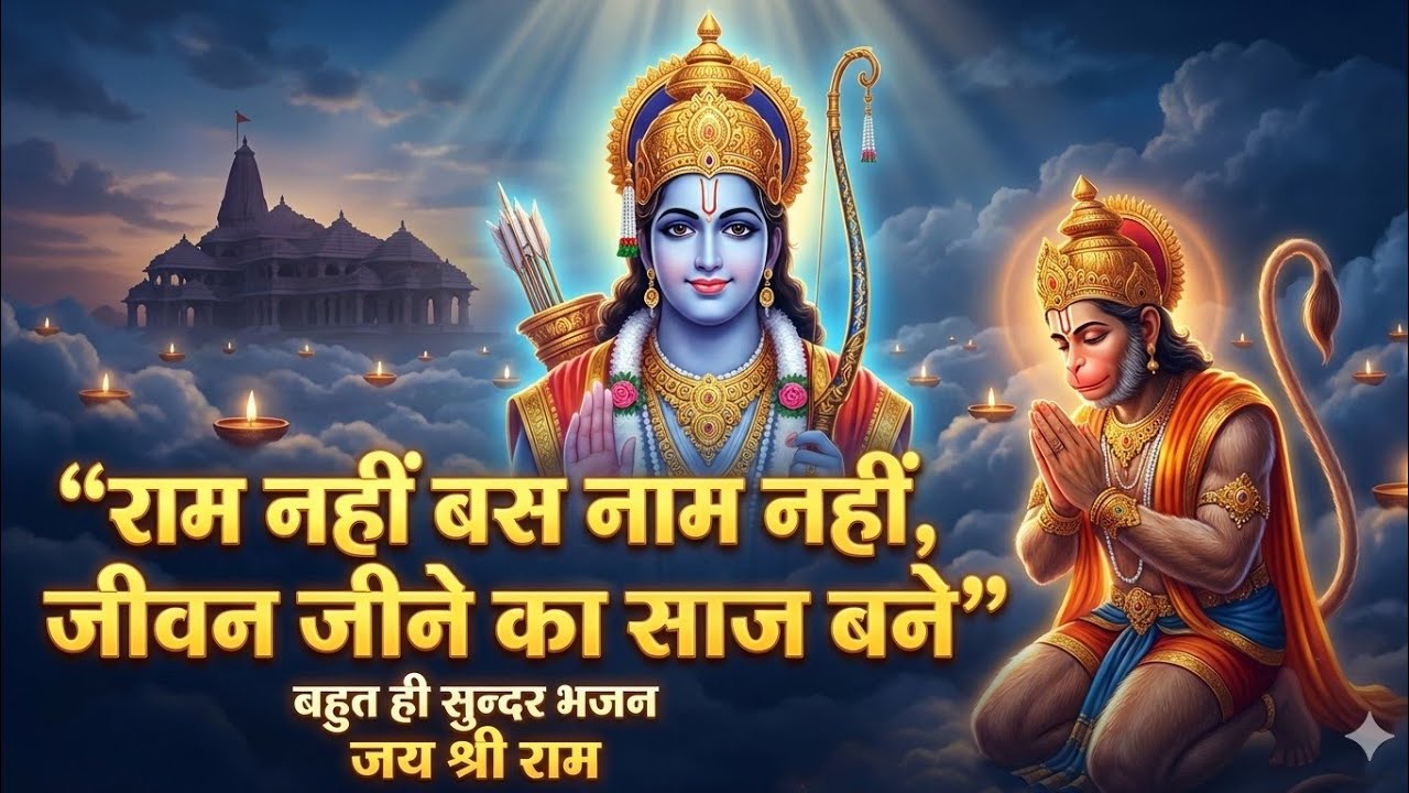 Ram Bhajan- राम नहीं बस नाम नहीं,जीवन जीने का साज बने 🙏Ram Nahi Bas Naam Nahi Jevan Jeene Ka Saaj | 