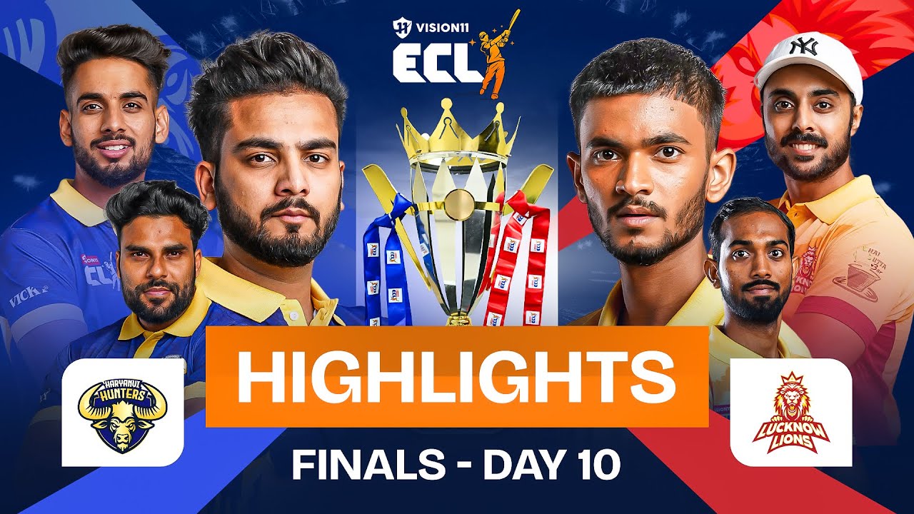 Anujj Chaudhary drops batting masterclass to strike off Lucknow Lions 🏏 |Haryana vs Lucknow | ECLT10