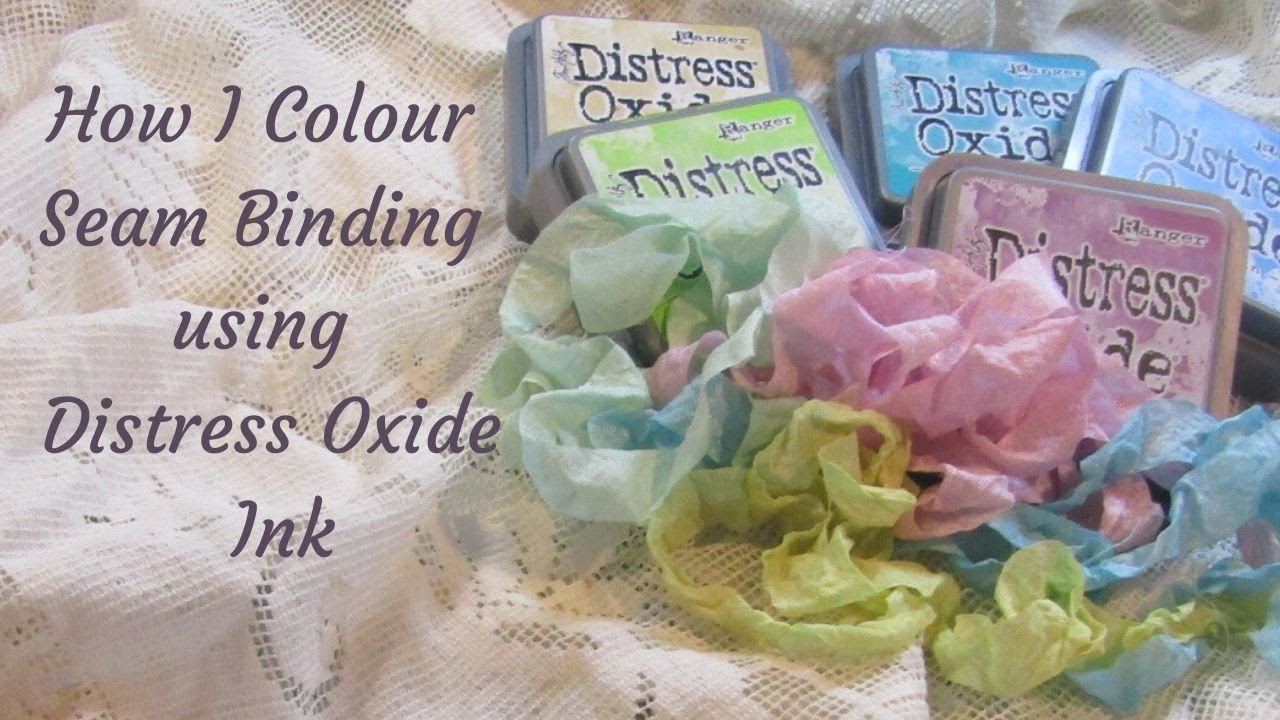 How I Colour My Seam Binding Using Distress Oxide Ink
