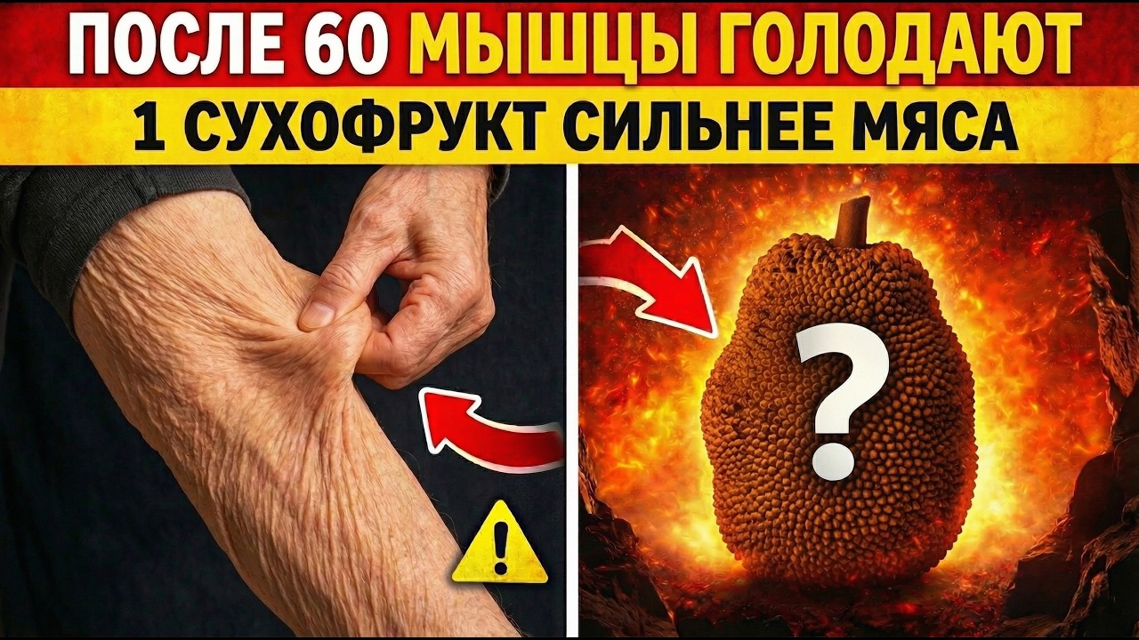 Часть 2: После 60 мышцы начинают голодать: 1 сухофрукт возвращает силу. Смотрите скорее!