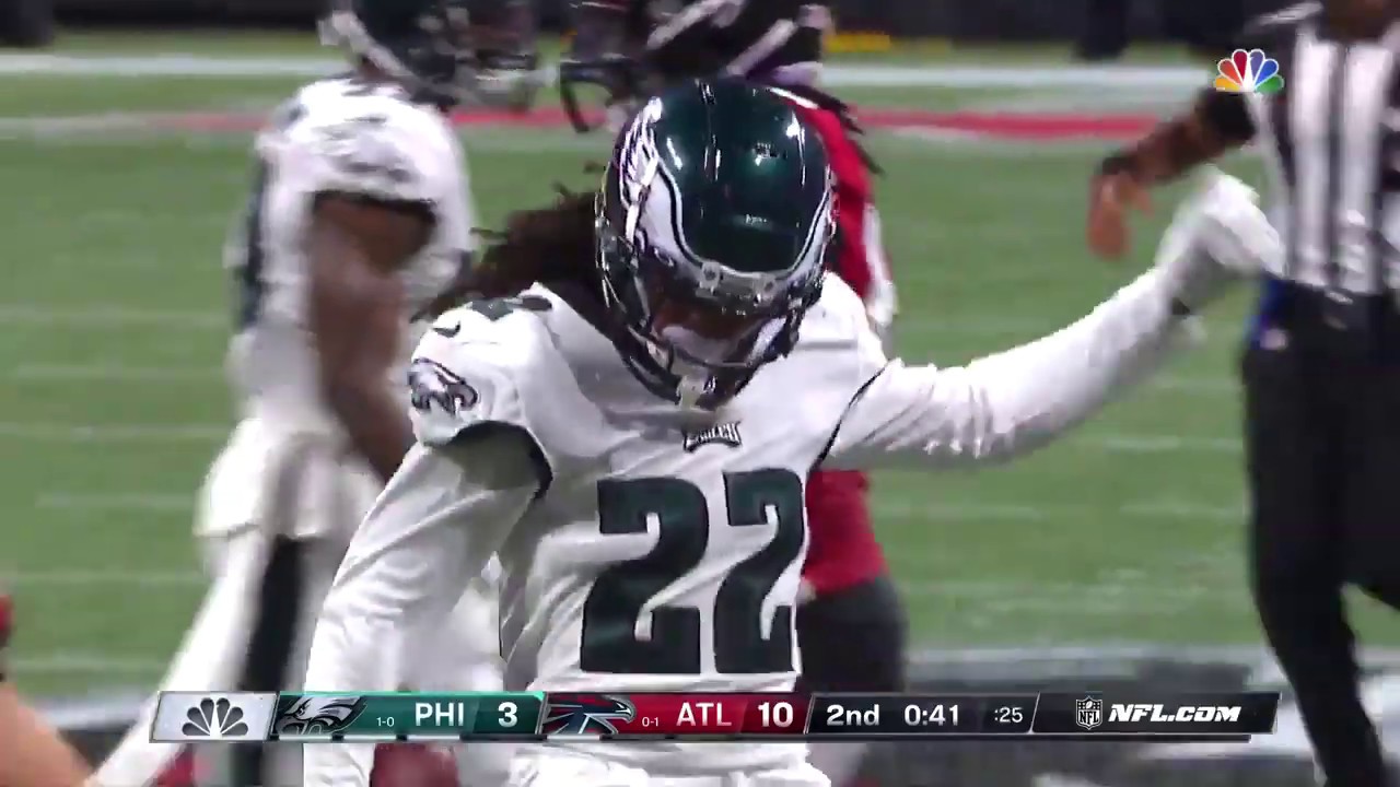 What is going on? Sidney Jones gets a pick near the end of the first half.