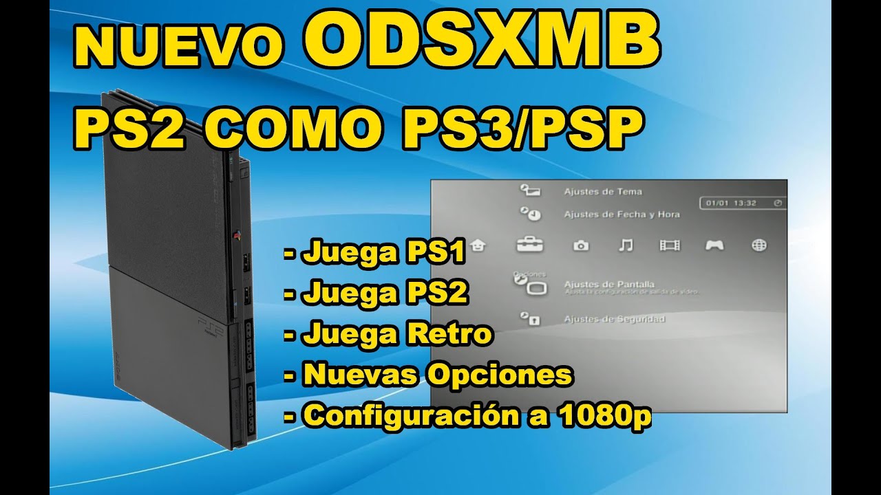 🛠️🎮 OSD-XMB Juega PS2 como en PS3 o PSP NUEVO FRONTEND 🛠️🎮