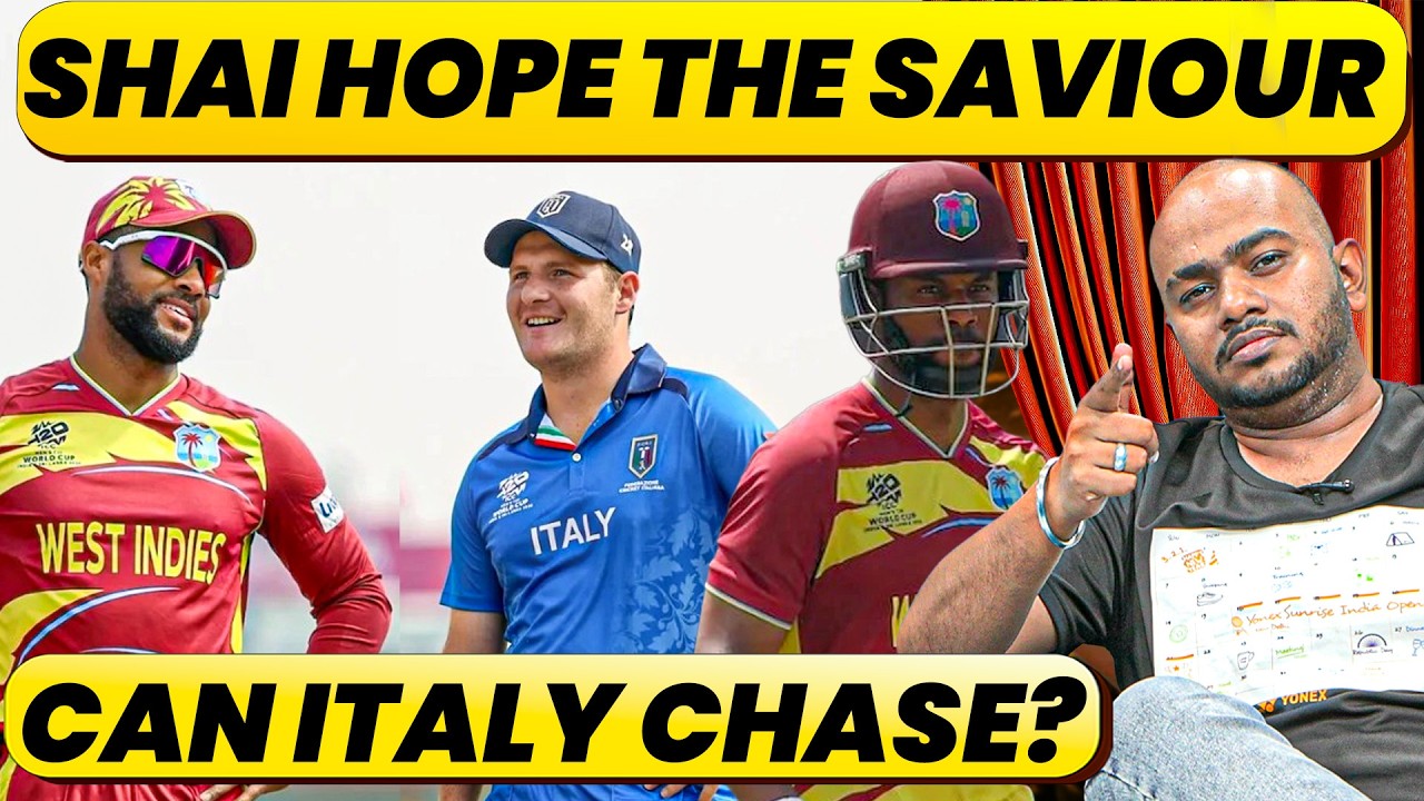 🔴Shai Hope Saved West Indies’ Pride, Italy’s Bowlers Stopped a Big Total — Another Upset Today?