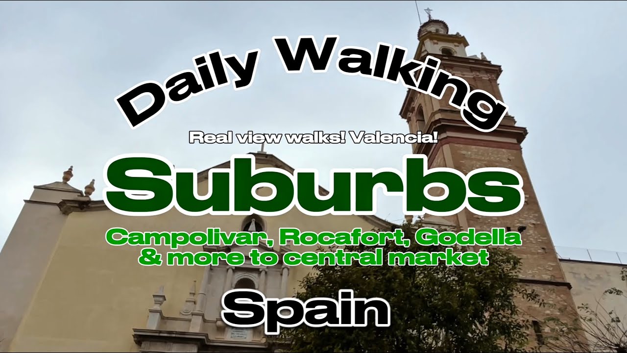 Daily #walking : Suburbs Valencia #citywalk #walkingtour #spain it’s a real #walk *as description 