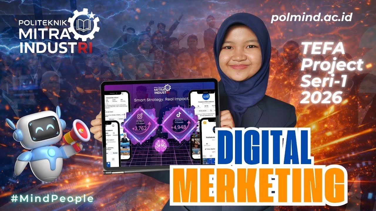 # 11 DIGITAL MARKETING- Project TEFA Mahasiswa Politeknik Mitra Industri, MM2100, Bekasi