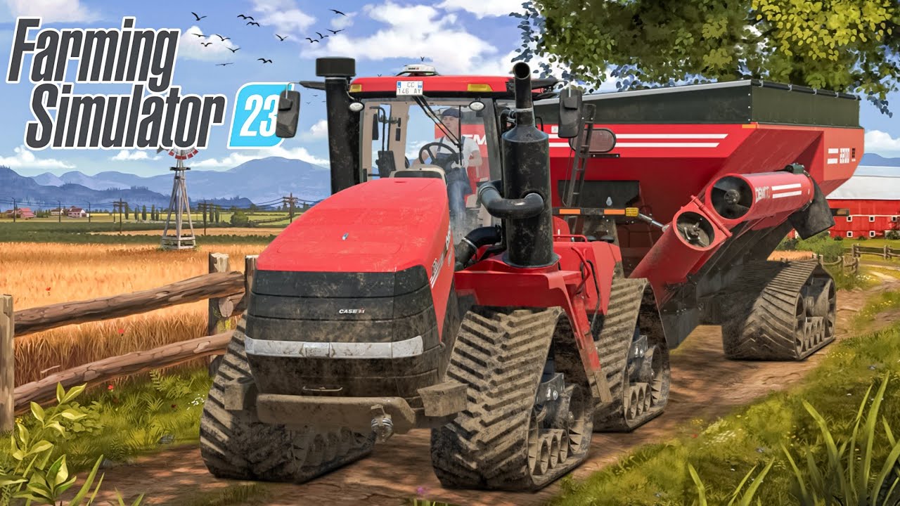Big Case Tractor With Wheat Transport In Fs23 | Fs23 Full Gameplay | Timelapse |