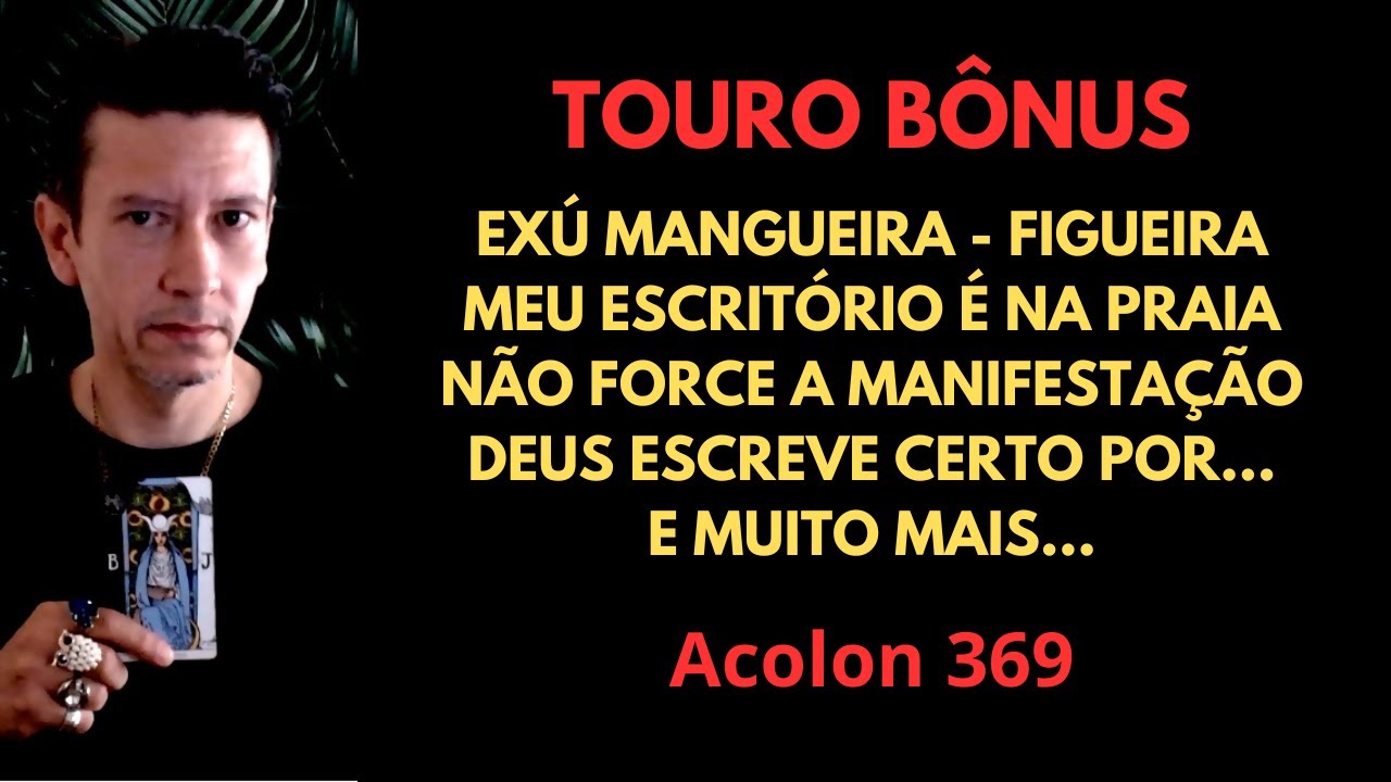 Touro Bônus - Meu escritório é na praia #baralhocigano #tarot #touro #signodetouro #magia #exu #fé