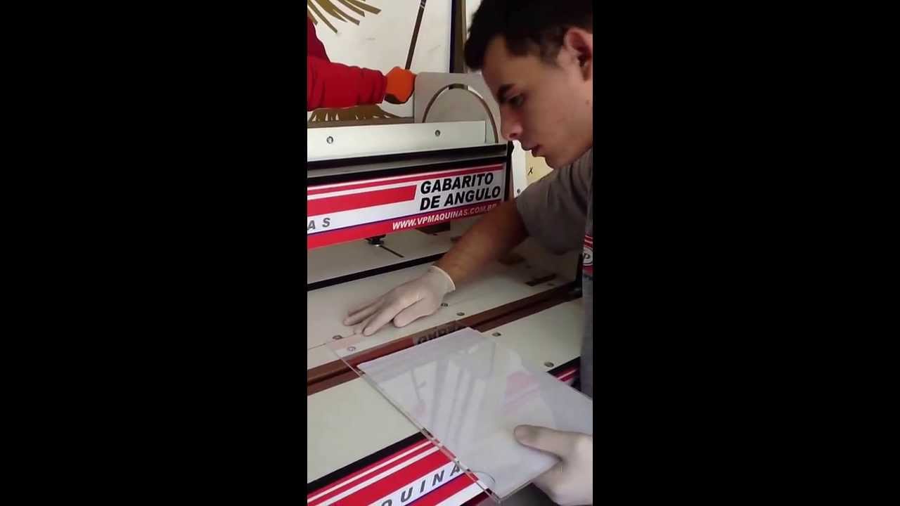 Como dobrar display de acrílico no formato A4 - VP Máquinas
