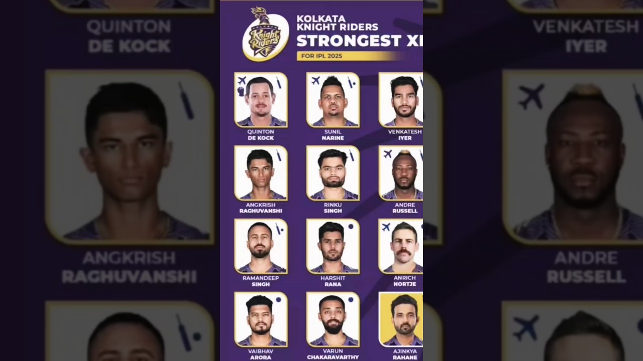 KKR New Playing 11 Ipl 2025 😯 | Kolkata Knight Riders कि खतरनाक प्लेइंग 11 हुआ घोषित 😱😯 #shortsfeed