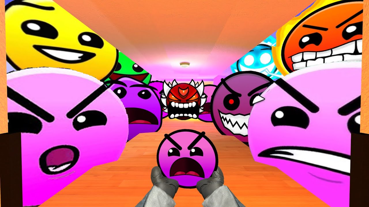 Saving PinkFace From Geometry Dash Emoji 