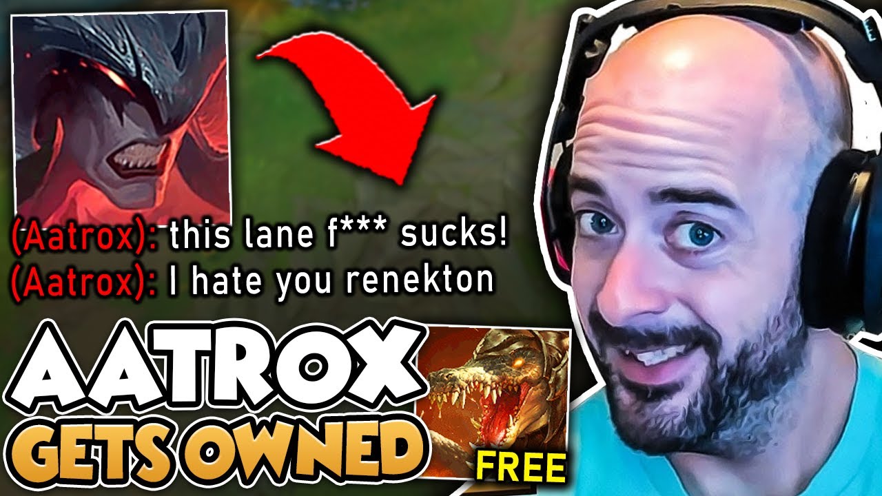 How to Make Aatrox players hate their life with Renekton Top - SoloRenektonOnly