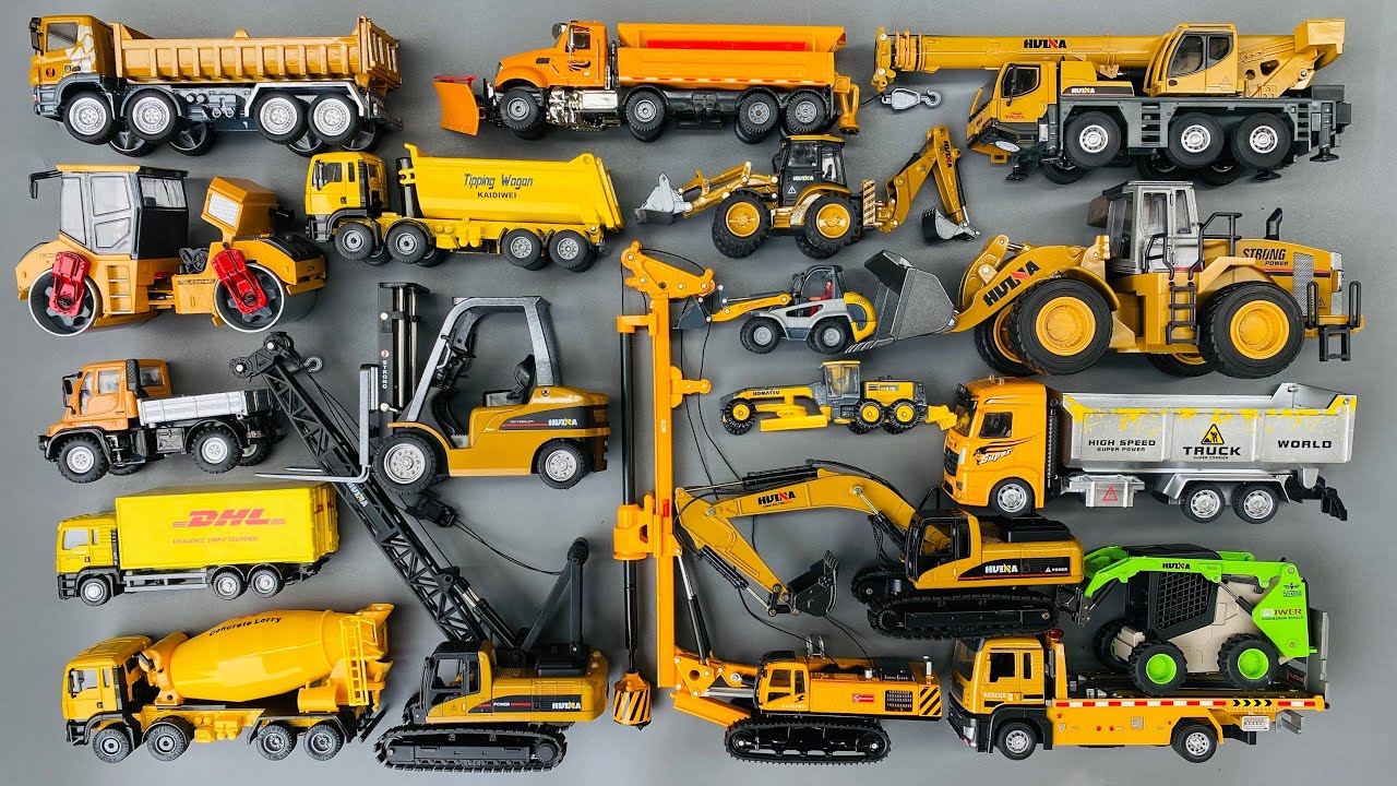 Mega RC Trucks & Heavy Equipment Collection | RC Lesu ET30H Excavator, DT60 Dozer & MCL8 Loader