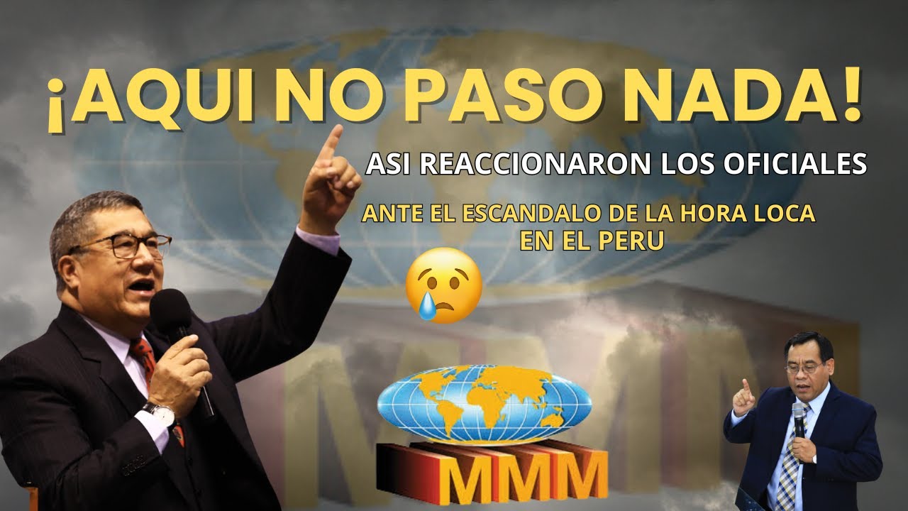 Asi reaccinaron los oficiales del MMM EN PERU despues de la hora loca
