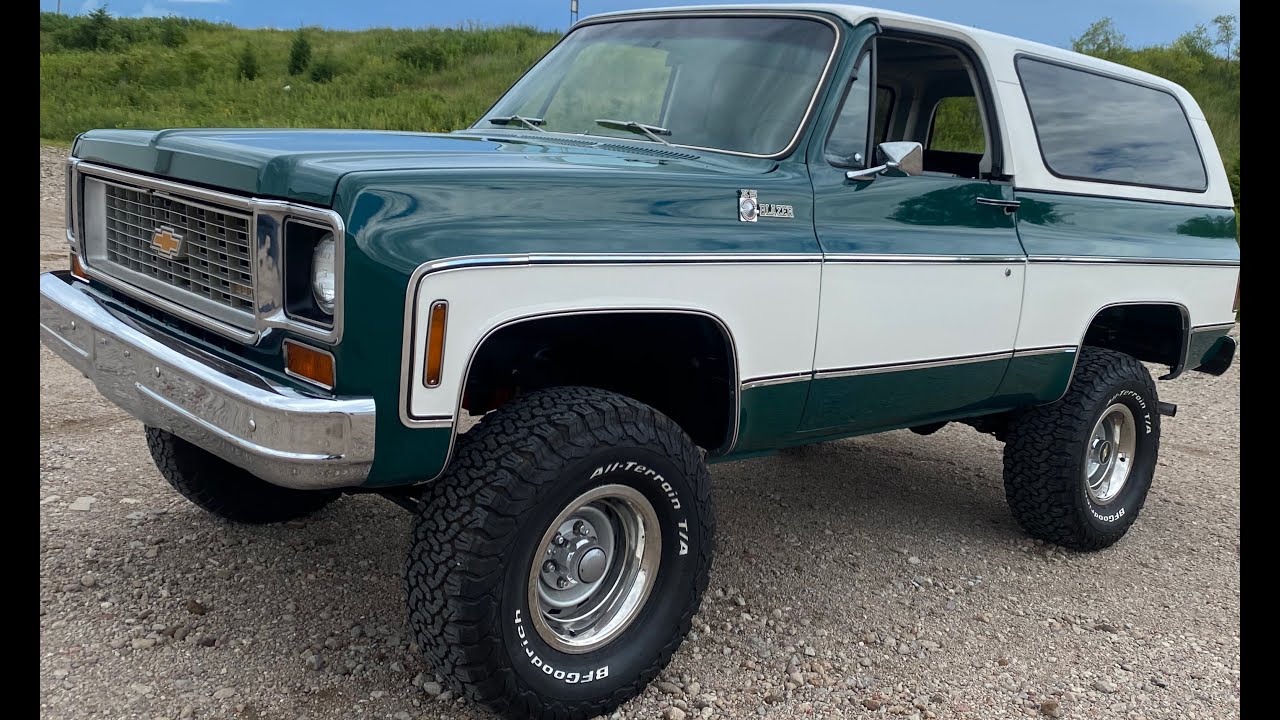 1973 CHEVROLET BLAZER CHEYENNE 4X4 FACTORY AIR HAMMERDOWN AUCTIONS