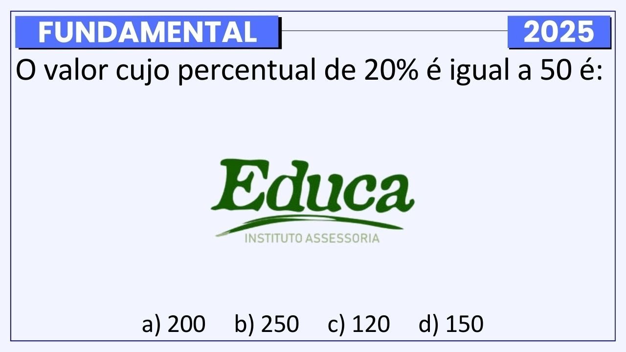 Questão Diferente de REGRA de TRÊS na Prova da Banca EDUCA