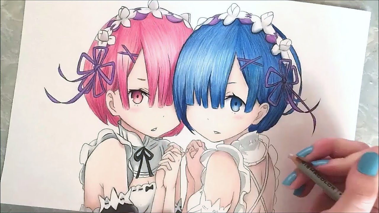 Rem & Ram Speed Drawing (Re:Zero)