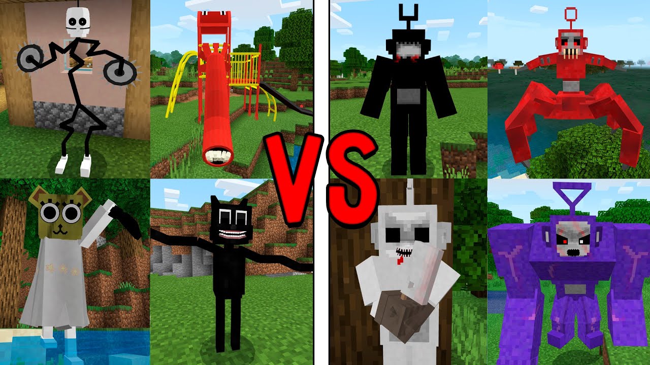 ВСЕ МОНСТРЫ ТРЕВОРА ХЕНДЕРСОНА ПРОТИВ СЛЕНДИПУЗИКОВ В МАЙНКРАФТ TREVOR HENDERSON VS SLENDYTUBBIES