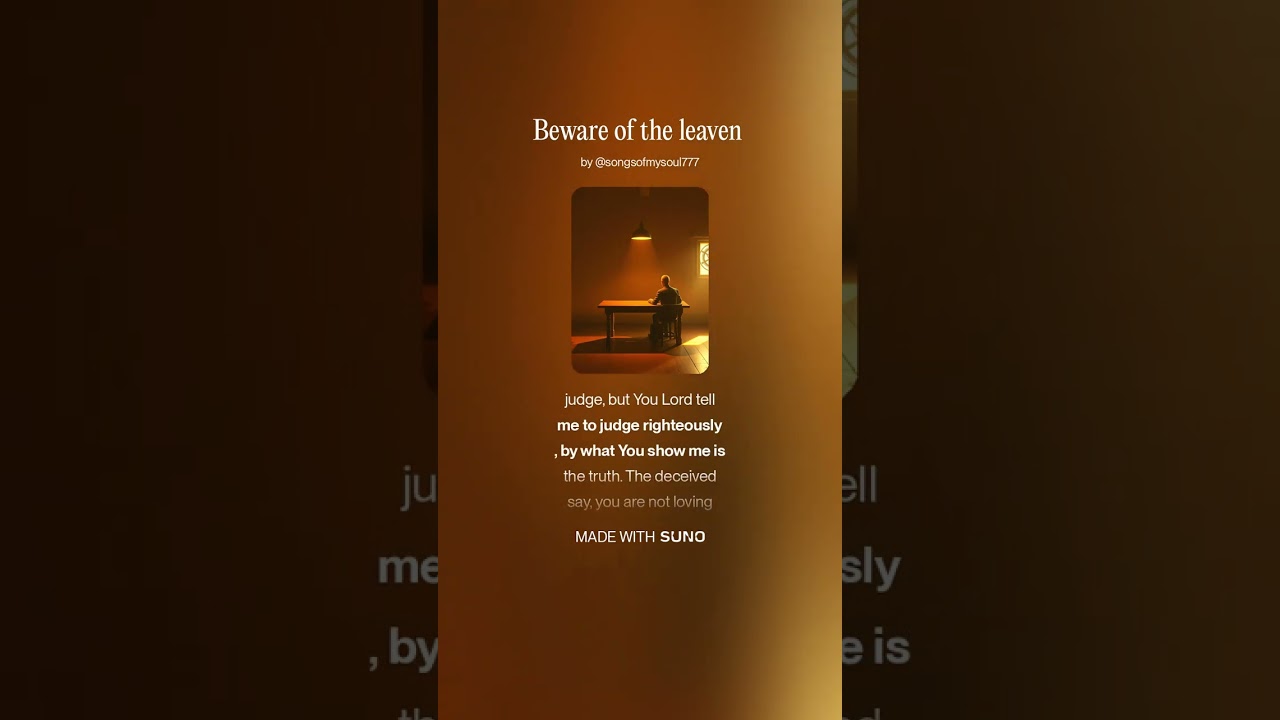 Beware of the leaven 