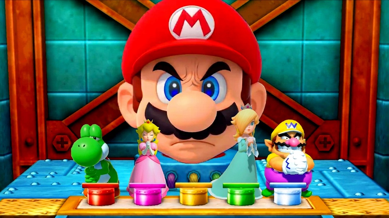 【マリオパーティ100ミニゲームコレクション】ミニゲームピーチVsロゼッタVsヨッシーVsワリオ(最強CPU｢たつじん)